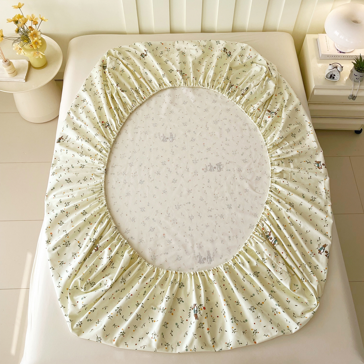 91家纺网 家纺一手货源 找家纺 春皖家纺 2026春夏新品简约款老粗布系列床笠品单床笠 床笠单件 时光