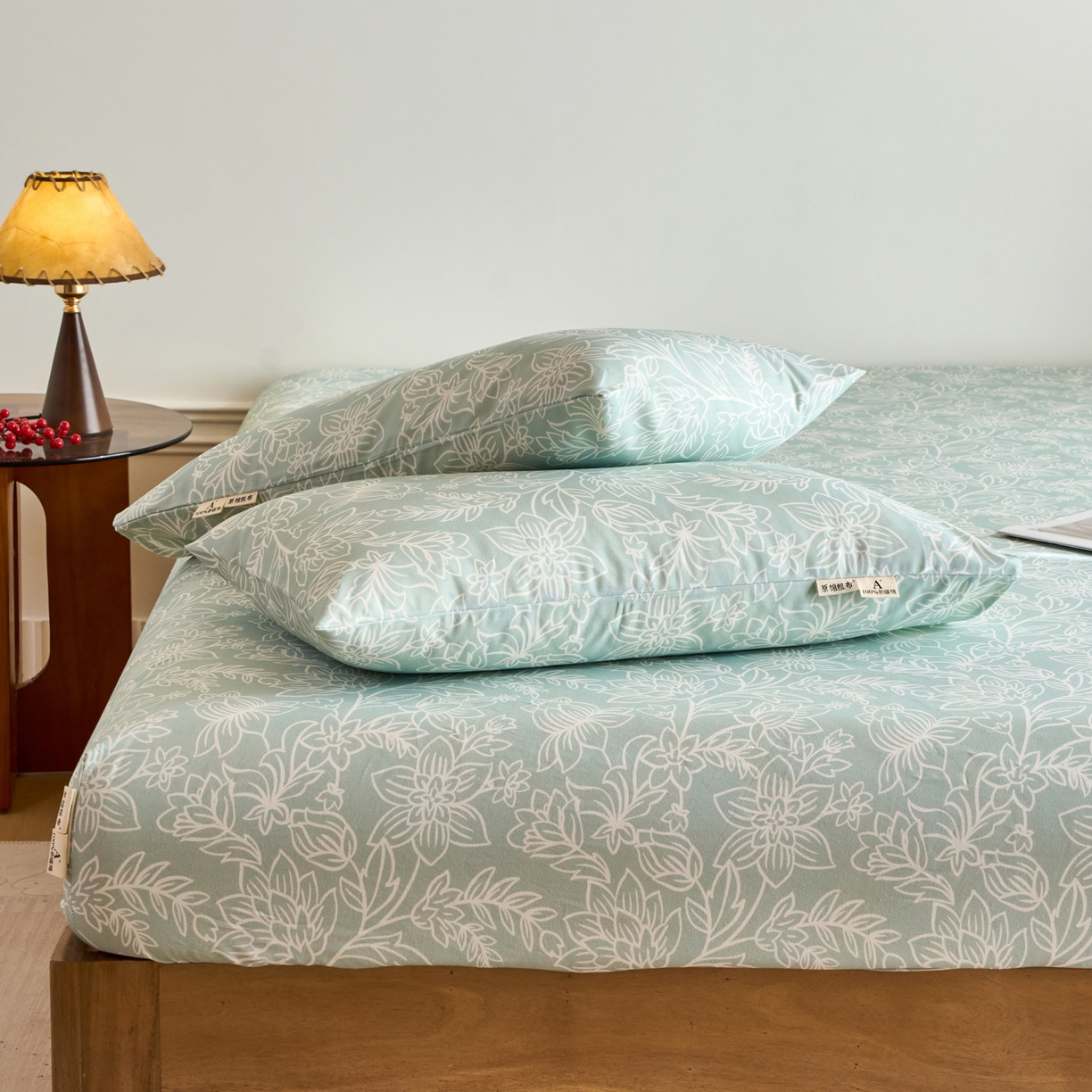 91家纺网 家纺一手货源 找家纺 春皖家纺 2026春夏新品简约款老粗布系列床笠品单床笠 床笠单件 意禾Y