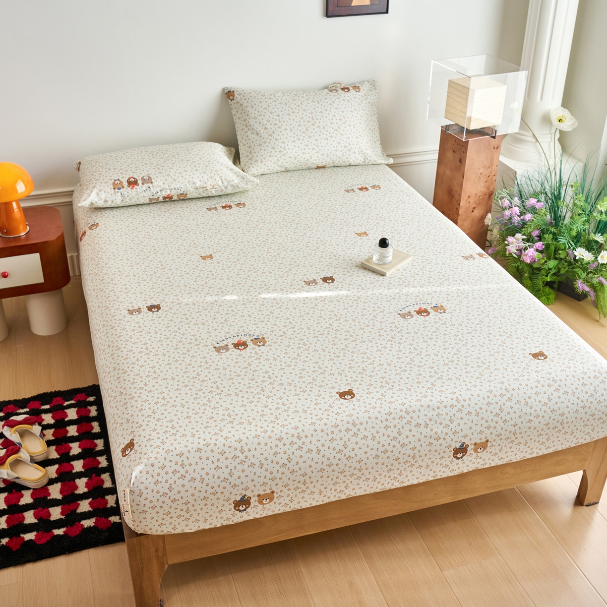 91家纺网 家纺一手货源 找家纺 春皖家纺 2026春夏新品简约款老粗布系列床笠品单床笠 床笠单件 尤米H