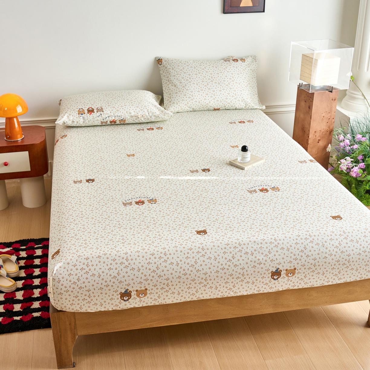 91家纺网 家纺一手货源 找家纺 春皖家纺 2026春夏新品简约款老粗布系列床笠品单床笠 床笠单件 尤米H