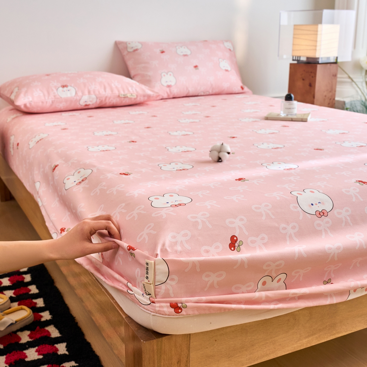 91家纺网 家纺一手货源 找家纺 春皖家纺 2026春夏新品简约款老粗布系列床笠品单床笠 床笠单件 予光