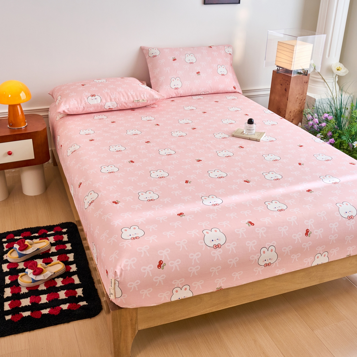 91家纺网 家纺一手货源 找家纺 春皖家纺 2026春夏新品简约款老粗布系列床笠品单床笠 床笠单件 予光