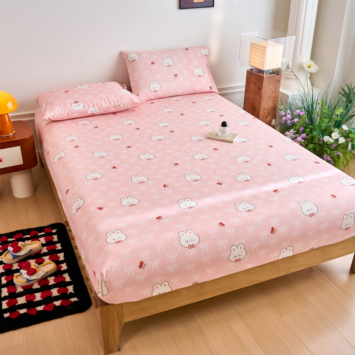 91家纺网 家纺一手货源 找家纺 春皖家纺 2026春夏新品简约款老粗布系列床笠品单床笠 床笠单件 予光