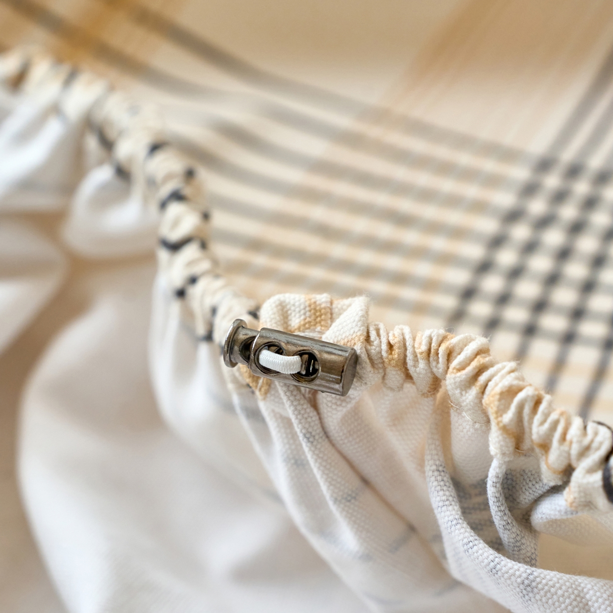 91家纺网 家纺一手货源 找家纺 春皖家纺 2026春夏新品简约款老粗布系列床笠品单床笠 床笠单件 月白