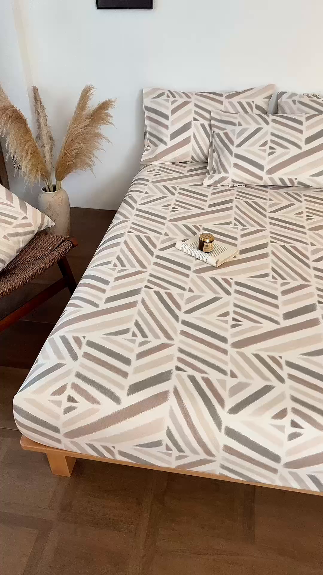 91家纺网 家纺一手货源 找家纺 春皖家纺 2026春夏新品简约款老粗布系列床笠品单床笠 床笠单件 云帆Y