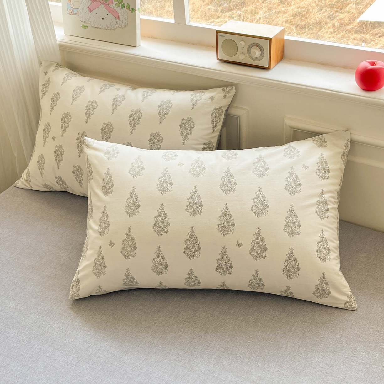 柠馨 2026新款13372全棉印花单枕套枕套单件-薇丽 梵音