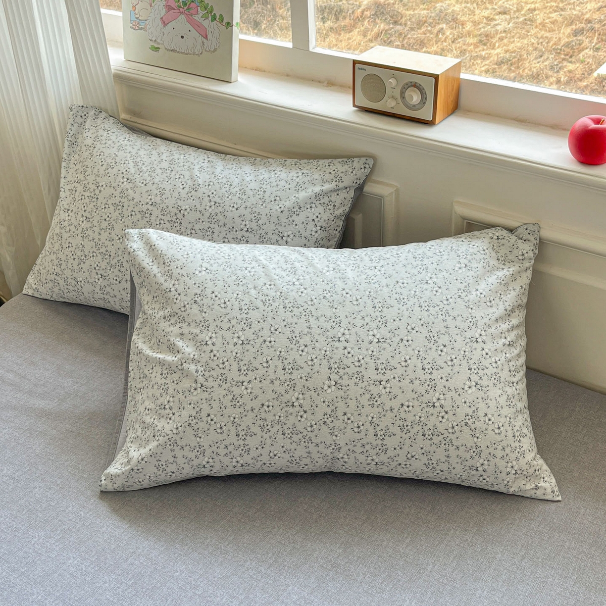 柠馨 2026新款13372全棉印花单枕套枕套单件-薇丽 山岚