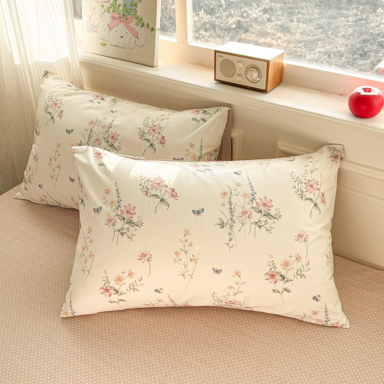 91家纺网 家纺一手货源 找家纺 （总）柠馨 2026新款13372全棉印花单枕套枕套单件-薇丽