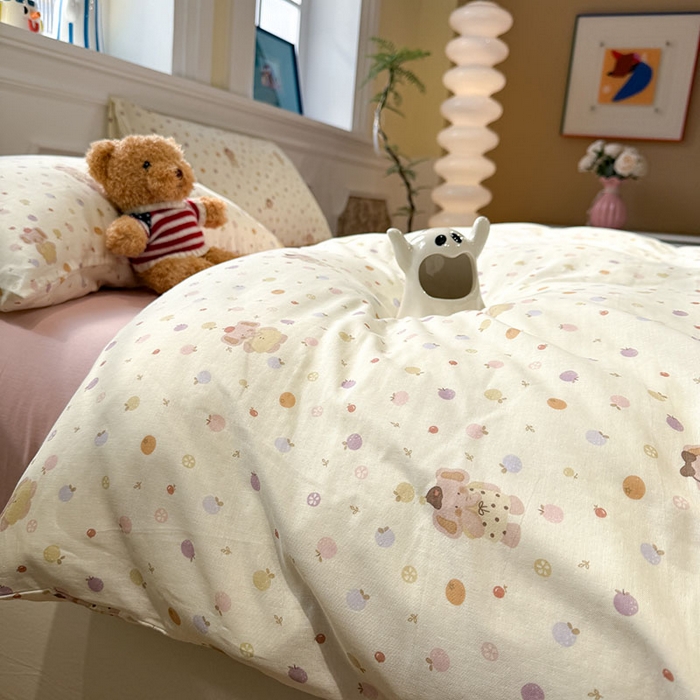 91家纺网 家纺一手货源 找家纺 （总）塞纳 2026新款.全棉有氧双层纱四件套-场景一