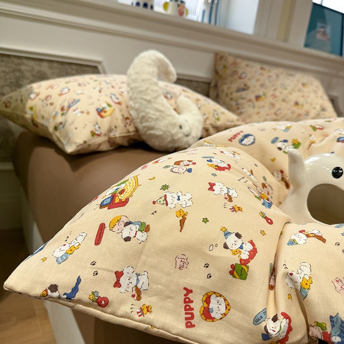 91家纺网 家纺一手货源 找家纺 （总）塞纳 2026新款.全棉有氧双层纱四件套-场景一