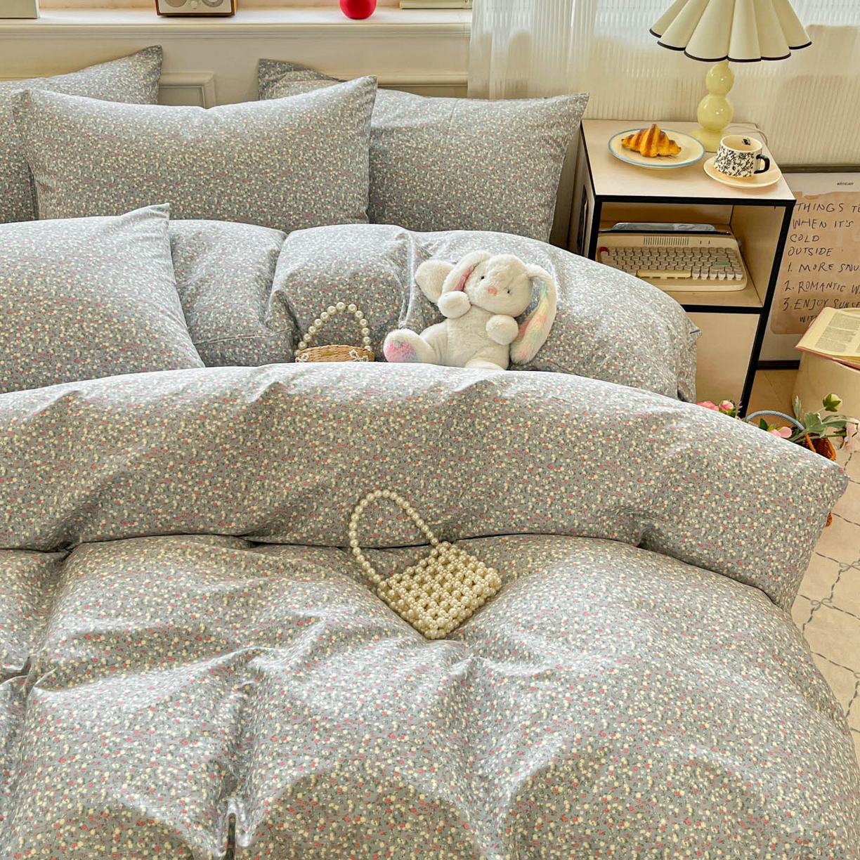 91家纺网 家纺一手货源 找家纺 （总）柠馨 2026新款13372全棉印花单被套被套单件-薇丽