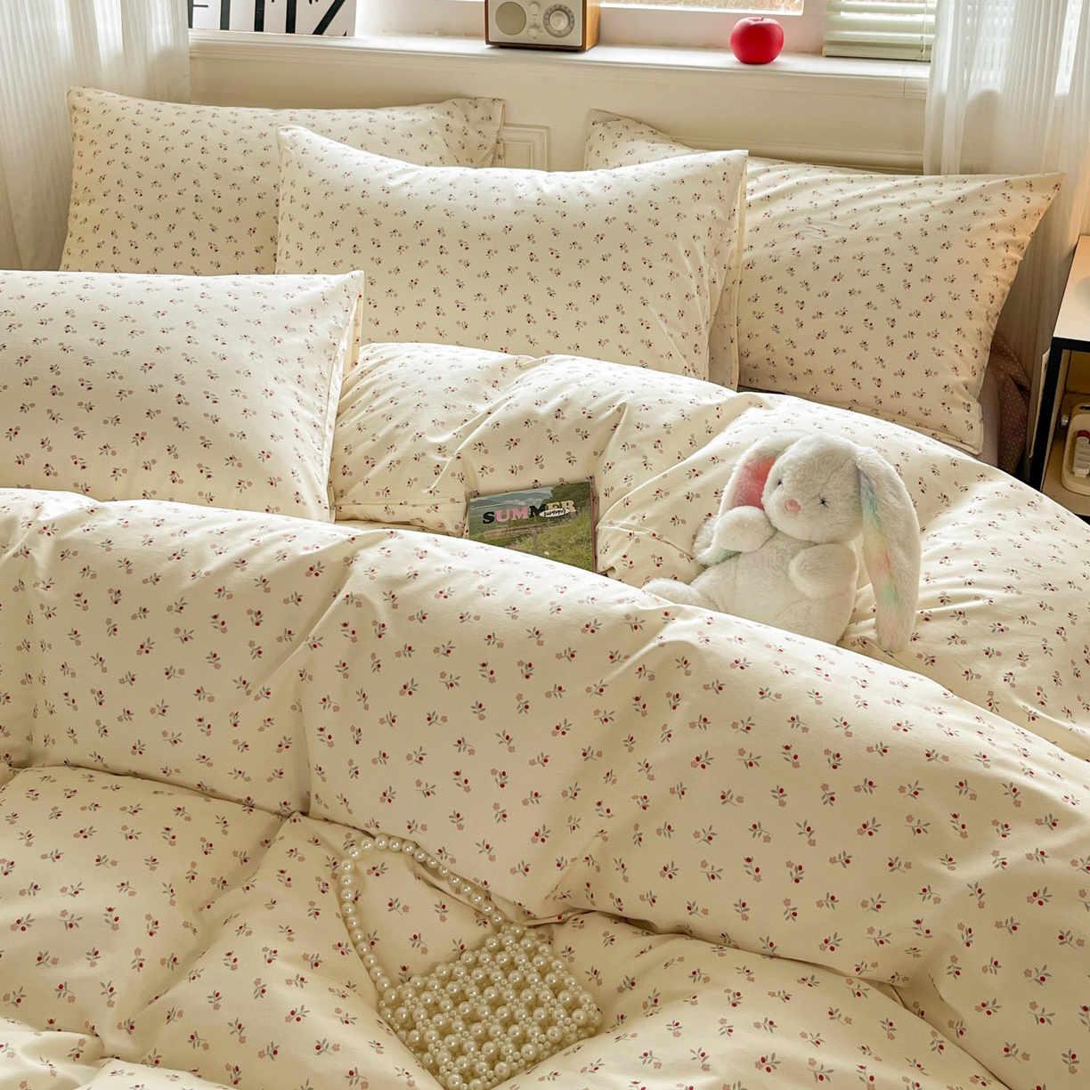 91家纺网 家纺一手货源 找家纺 柠馨 2026新款13372全棉印花单被套被套单件-薇丽 静晓