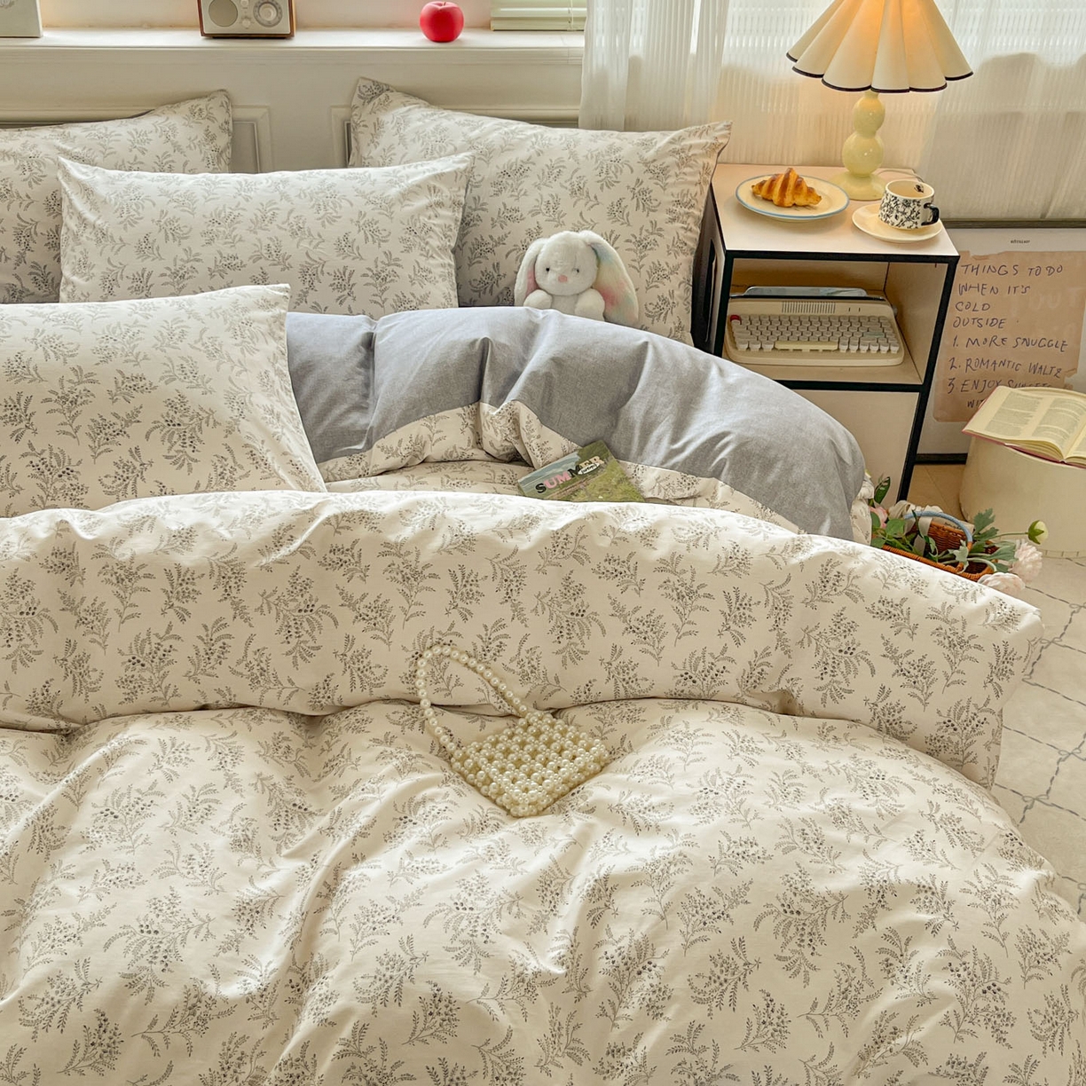 91家纺网 家纺一手货源 找家纺 （总）柠馨 2026新款13372全棉印花单被套被套单件-薇丽