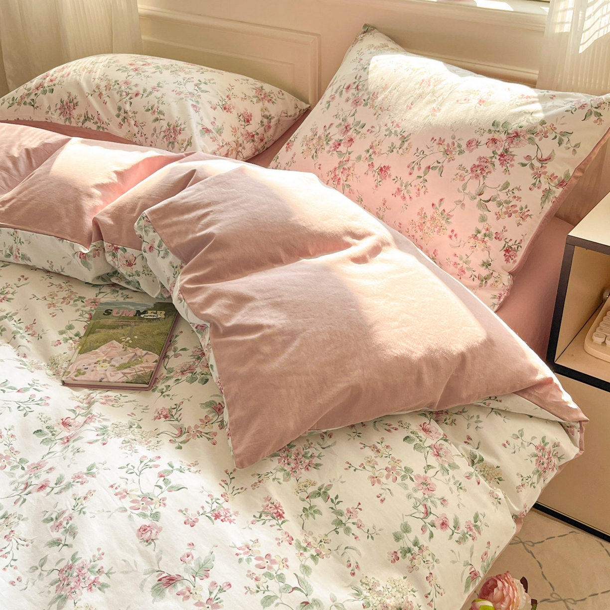 91家纺网 家纺一手货源 找家纺 柠馨 2026新款13372全棉印花单被套被套单件-薇丽 若溪