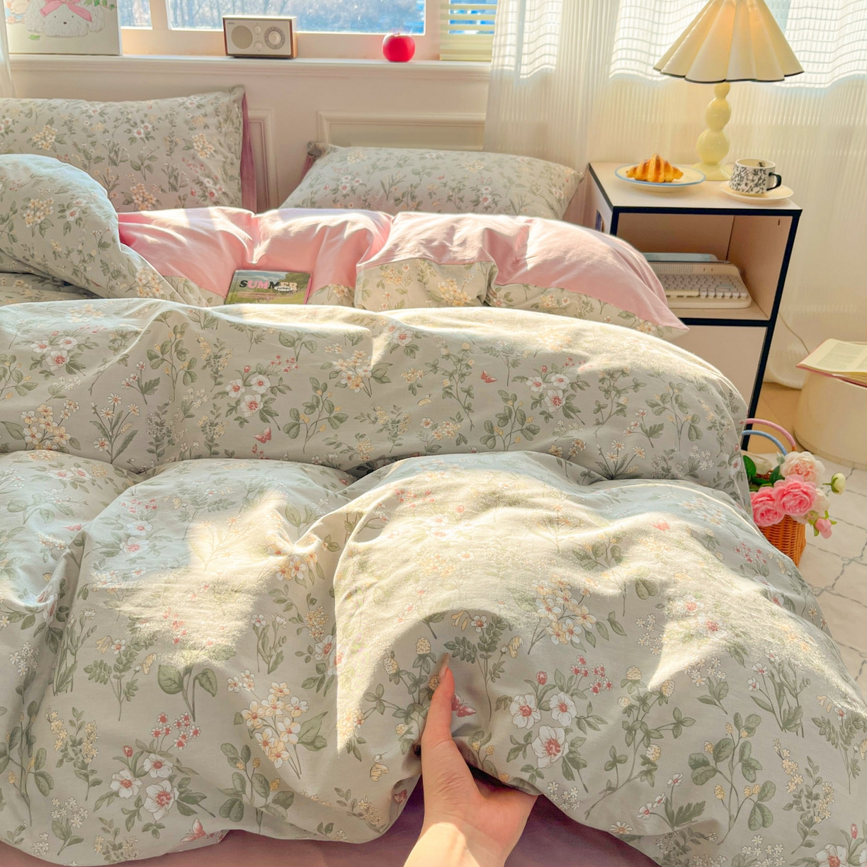91家纺网 家纺一手货源 找家纺 柠馨 2026新款13372全棉印花单被套被套单件-薇丽 娴雅