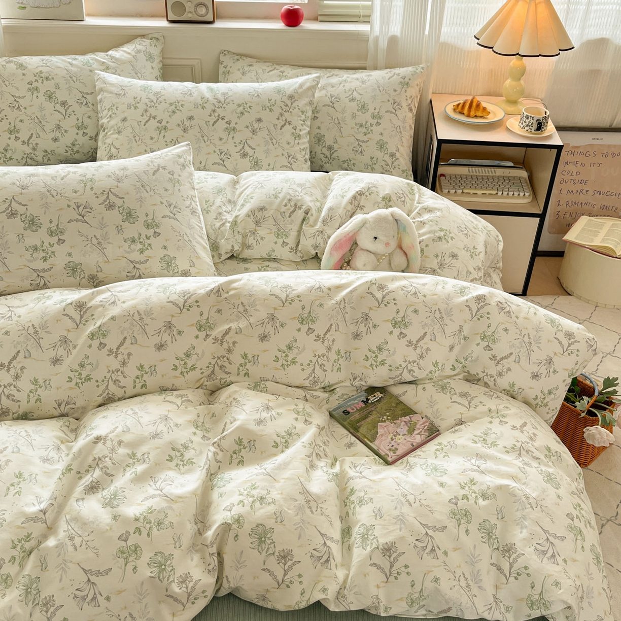 91家纺网 家纺一手货源 找家纺 （总）柠馨 2026新款13372全棉印花单被套被套单件-薇丽