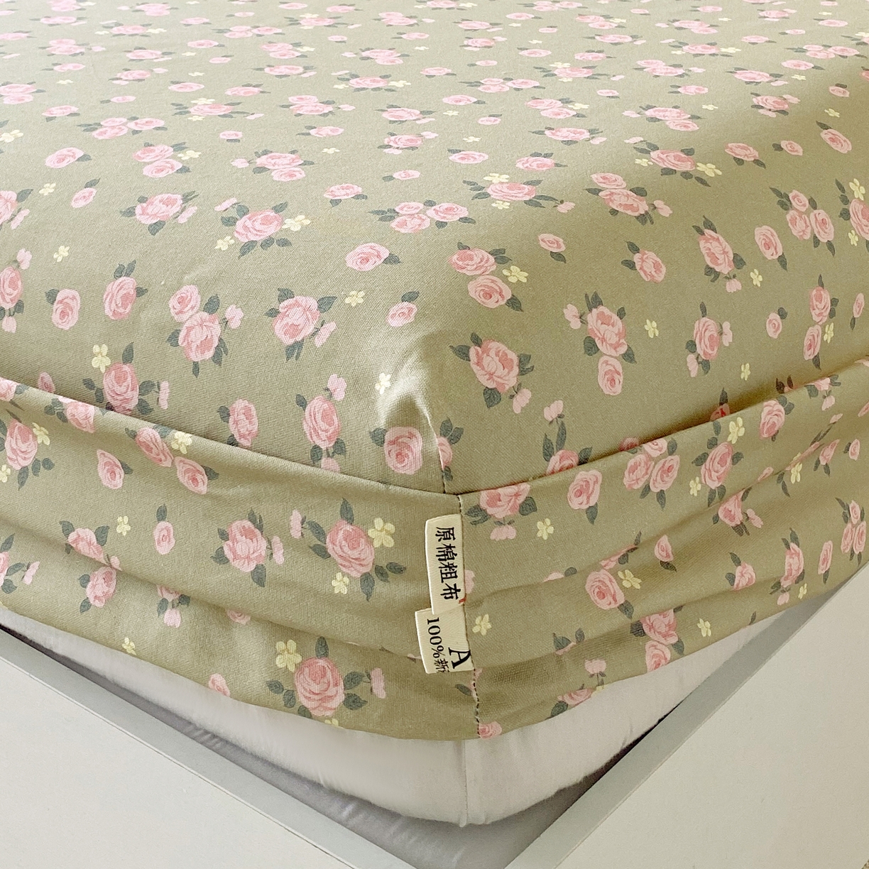 91家纺网 家纺一手货源 找家纺 春皖家纺 2026春夏新品简约款老粗布系列床笠品单床笠 床笠单件 知微