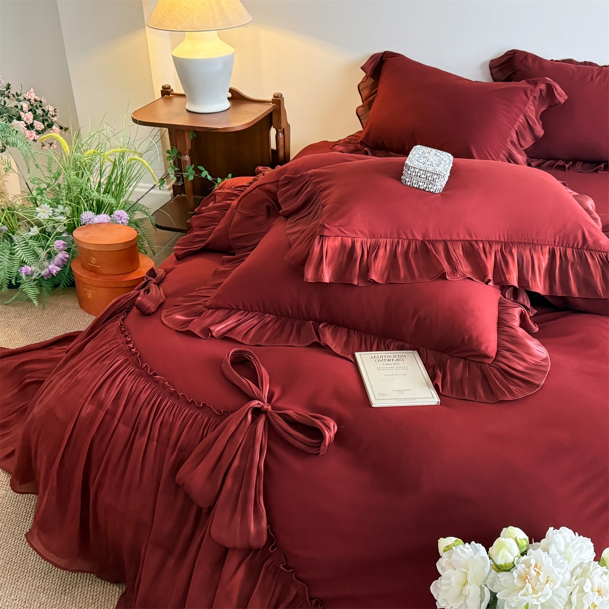 91家纺网 家纺一手货源 找家纺 （总）吾欢心 2026春夏新款公主风索菲亚四件套