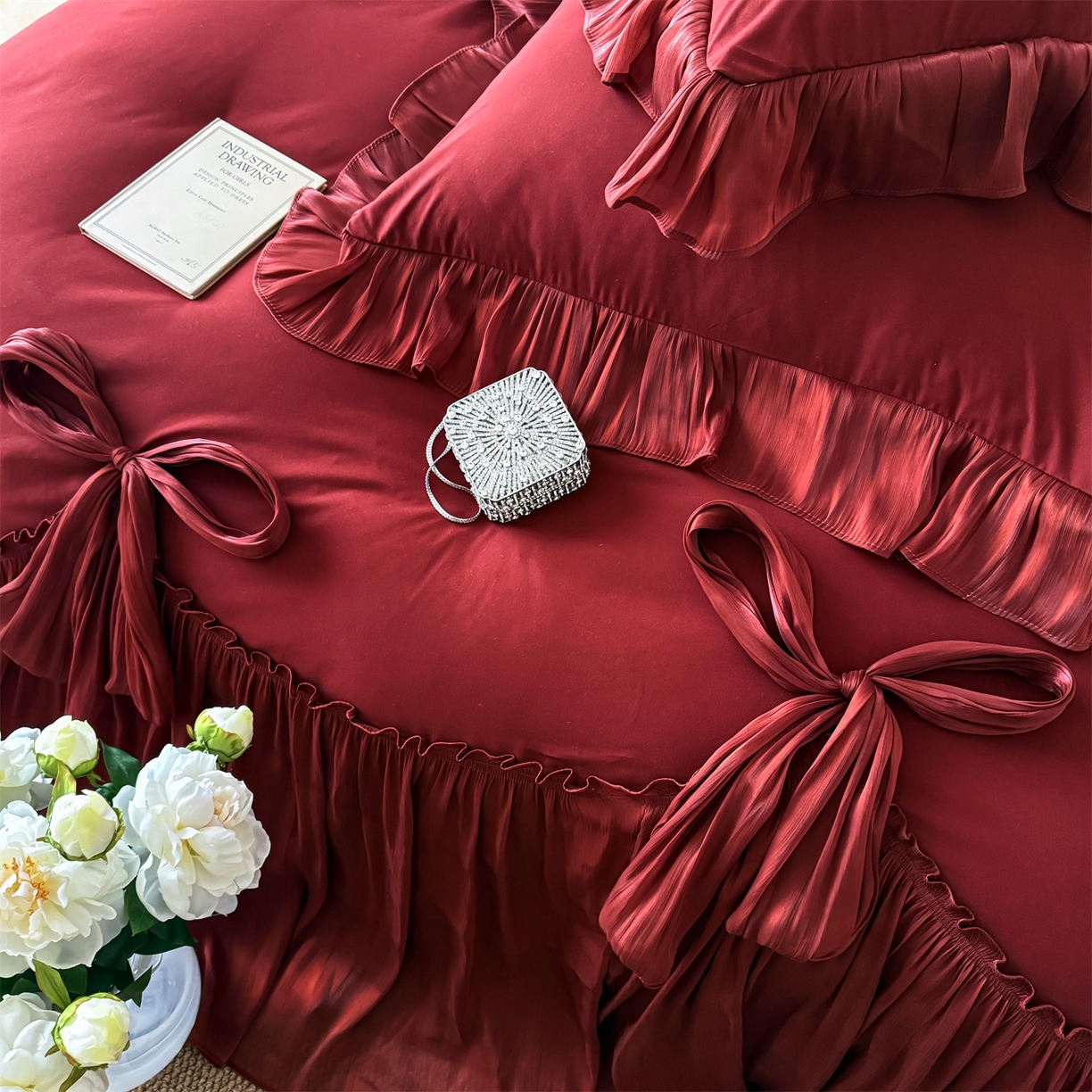 91家纺网 家纺一手货源 找家纺 （总）吾欢心 2026春夏新款公主风索菲亚四件套