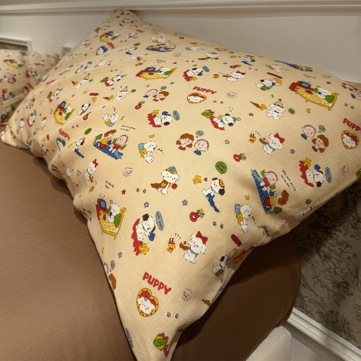 91家纺网 家纺一手货源 找家纺 塞纳 2026新款.全棉有氧双层纱四件套-场景一 游乐园