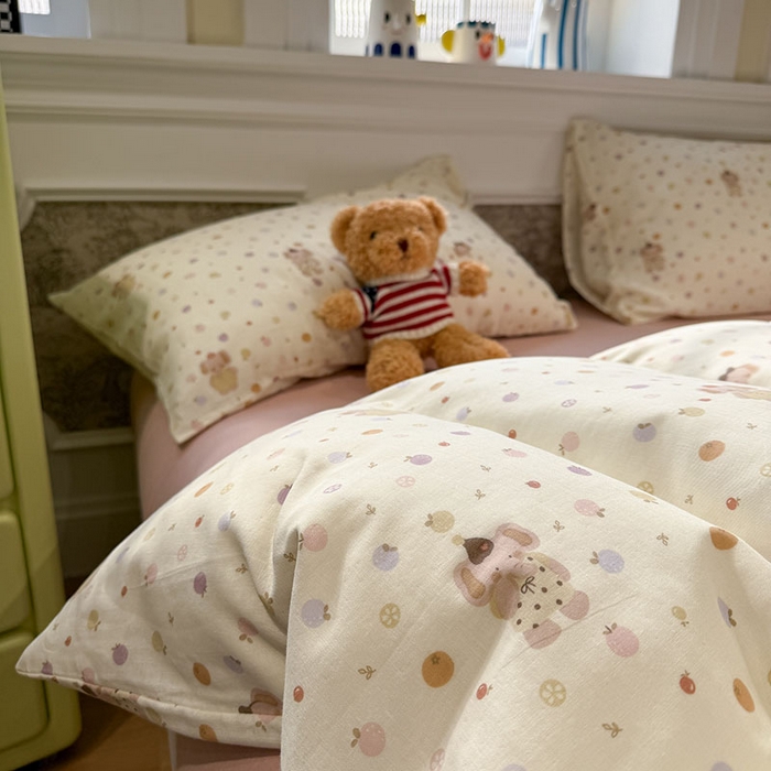 91家纺网 家纺一手货源 找家纺 （总）塞纳 2026新款.全棉有氧双层纱四件套-场景二