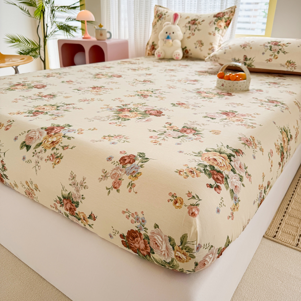 91家纺网 家纺一手货源 找家纺 （总）壹贝家纺 2026新款全棉印花床笠系列