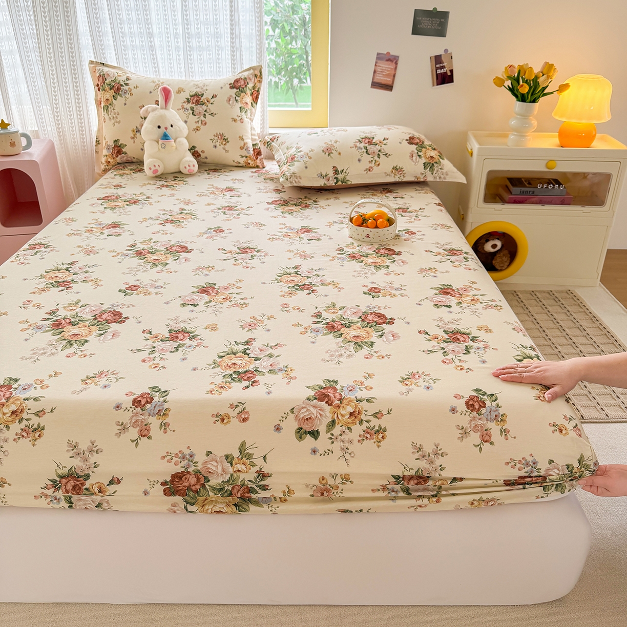 91家纺网 家纺一手货源 找家纺 （总）壹贝家纺 2026新款全棉印花床笠系列