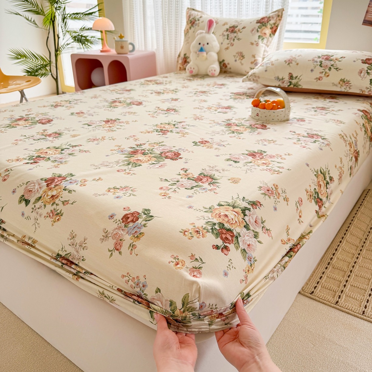 91家纺网 家纺一手货源 找家纺 （总）壹贝家纺 2026新款全棉印花床笠系列