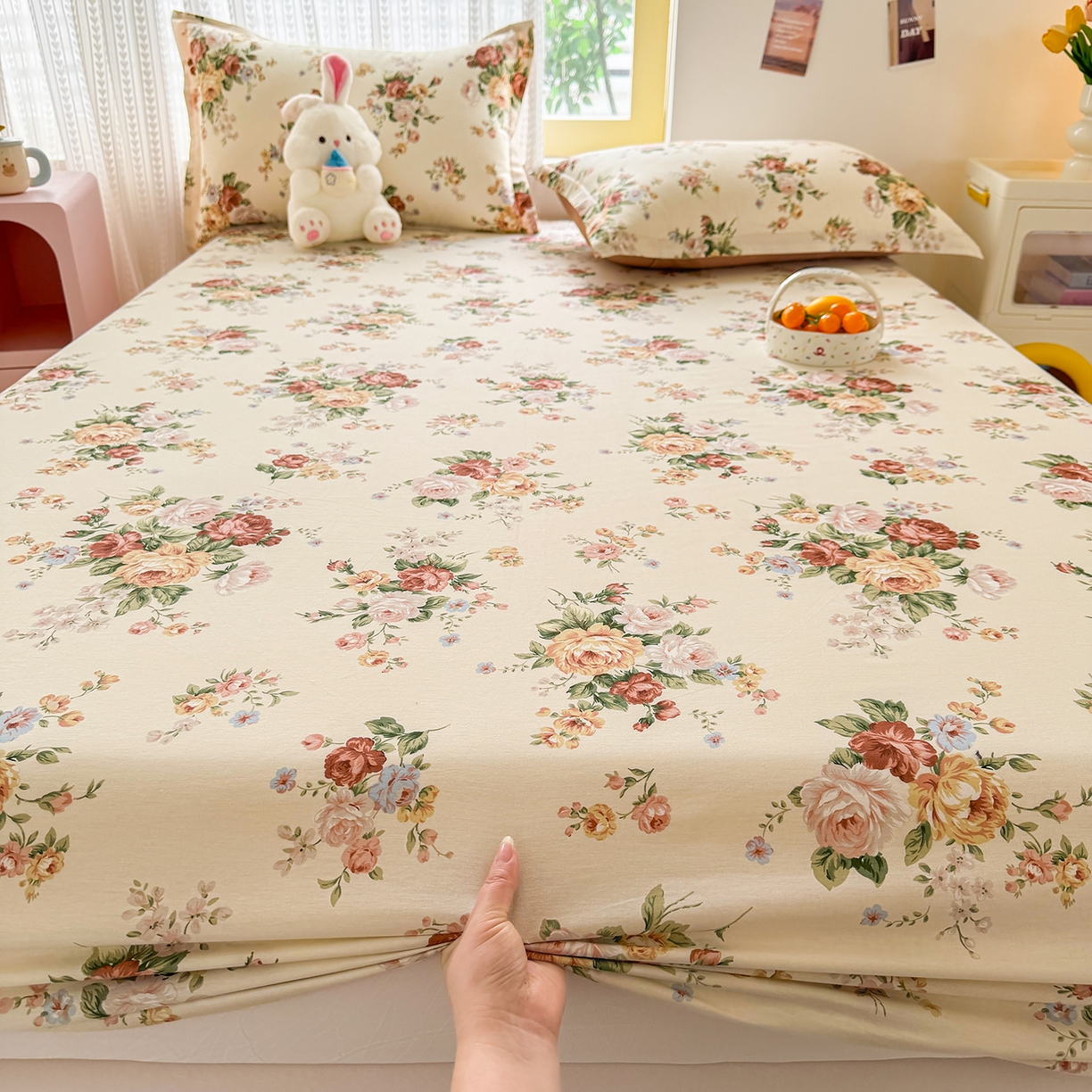 91家纺网 家纺一手货源 找家纺 （总）壹贝家纺 2026新款全棉印花床笠系列