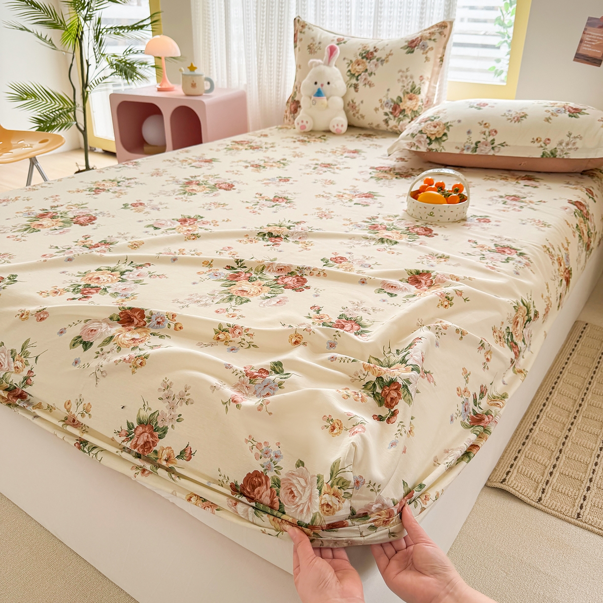 91家纺网 家纺一手货源 找家纺 （总）壹贝家纺 2026新款全棉印花床笠系列