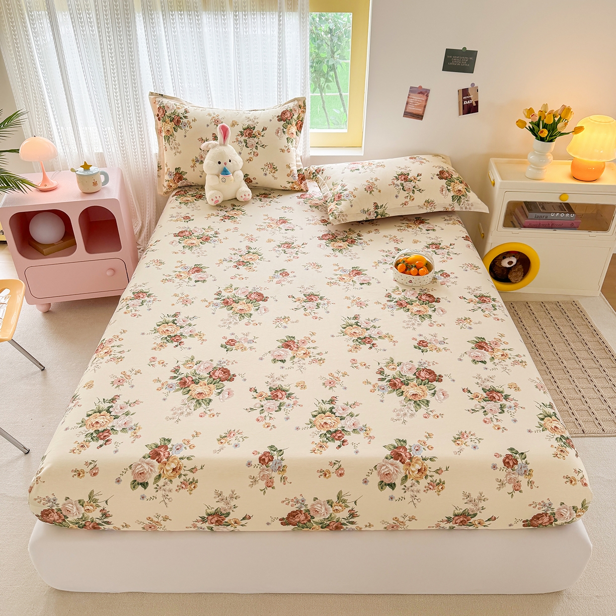 91家纺网 家纺一手货源 找家纺 （总）壹贝家纺 2026新款全棉印花床笠系列