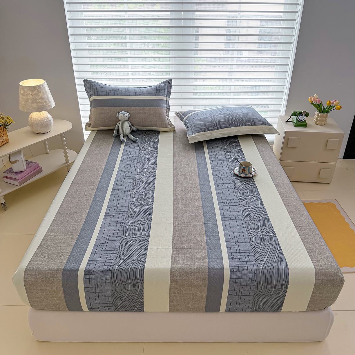 91家纺网 家纺一手货源 找家纺 （总）壹贝家纺 2026新款全棉印花床笠系列