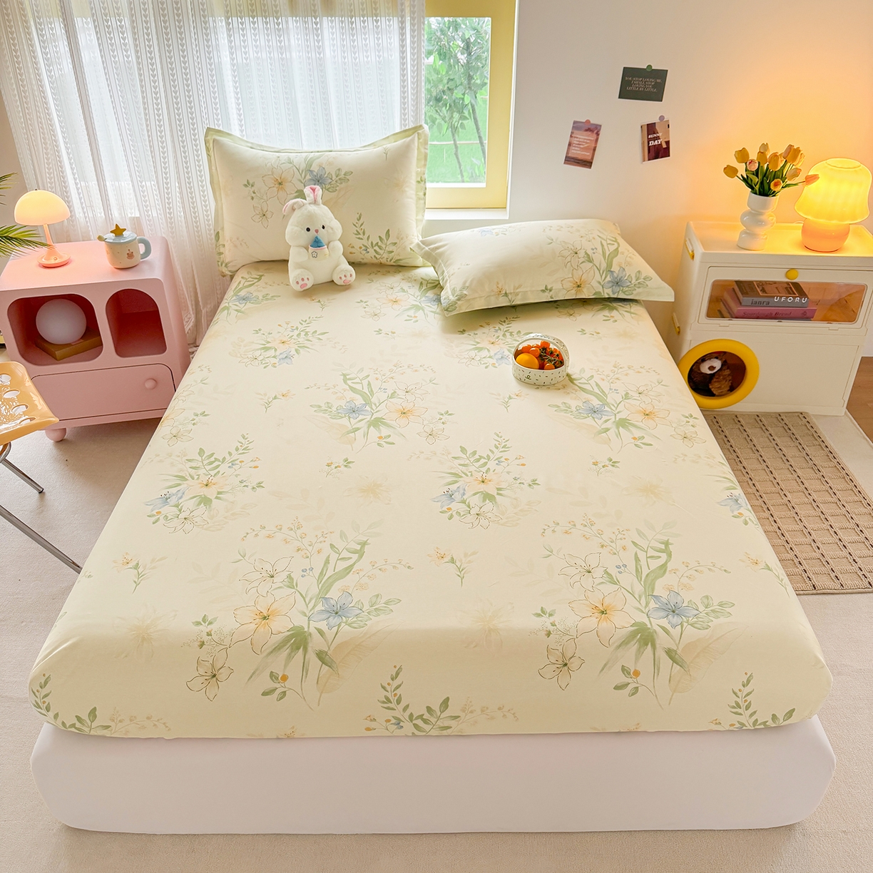 91家纺网 家纺一手货源 找家纺 （总）壹贝家纺 2026新款全棉印花床笠系列