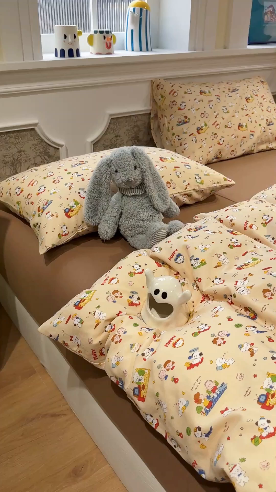 91家纺网 家纺一手货源 找家纺 塞纳 2026新款.全棉有氧双层纱四件套-场景二 游乐园