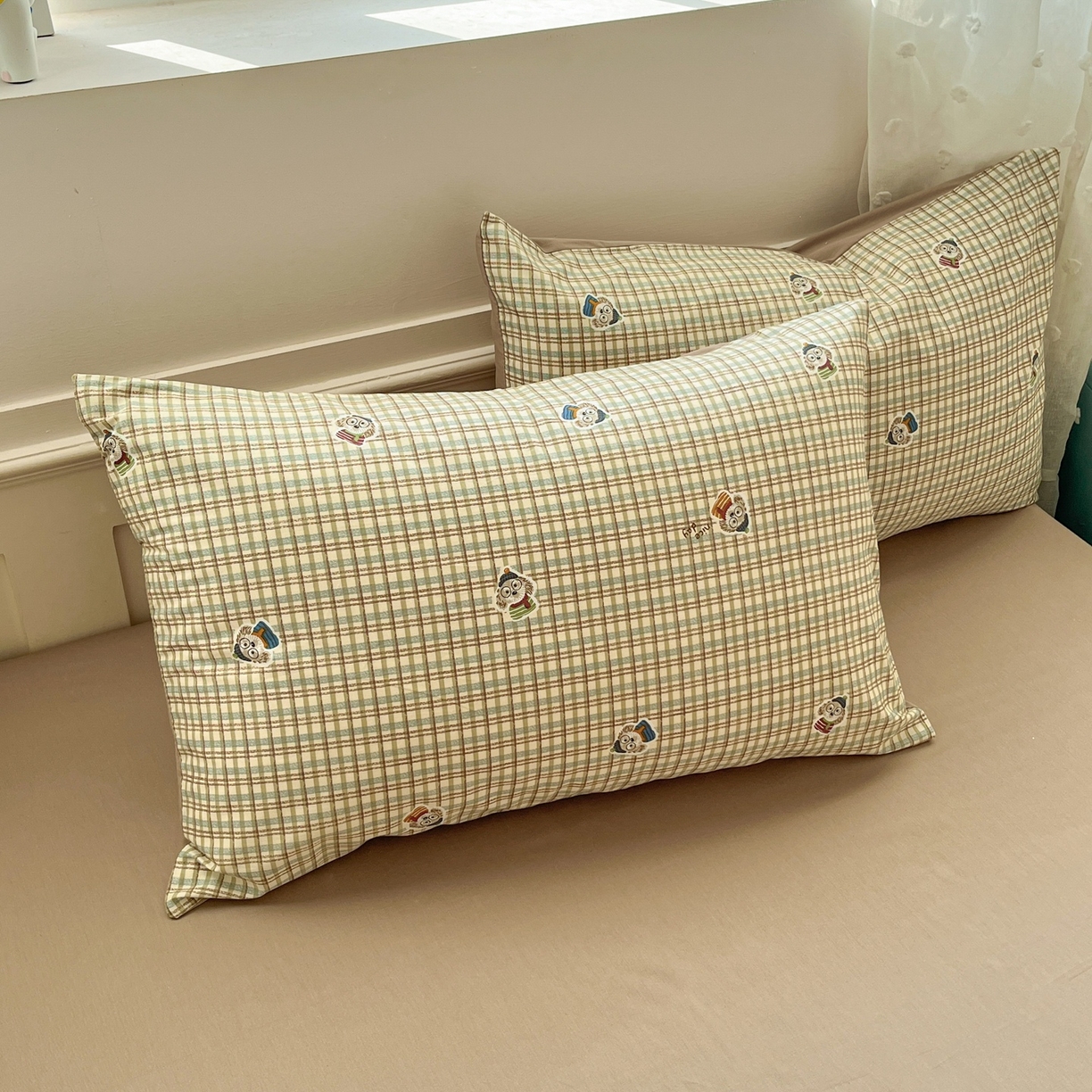 91家纺网 家纺一手货源 找家纺 柠馨 2026春夏新款13372全棉纯棉印花四件套-芙拉系列 甜美博士