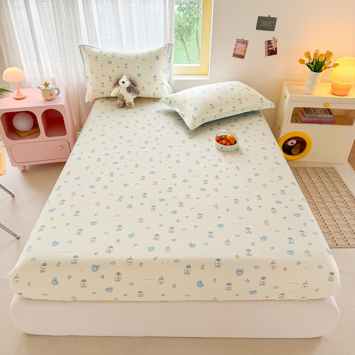 91家纺网 家纺一手货源 找家纺 （总）壹贝家纺 2026新款全棉印花床笠系列