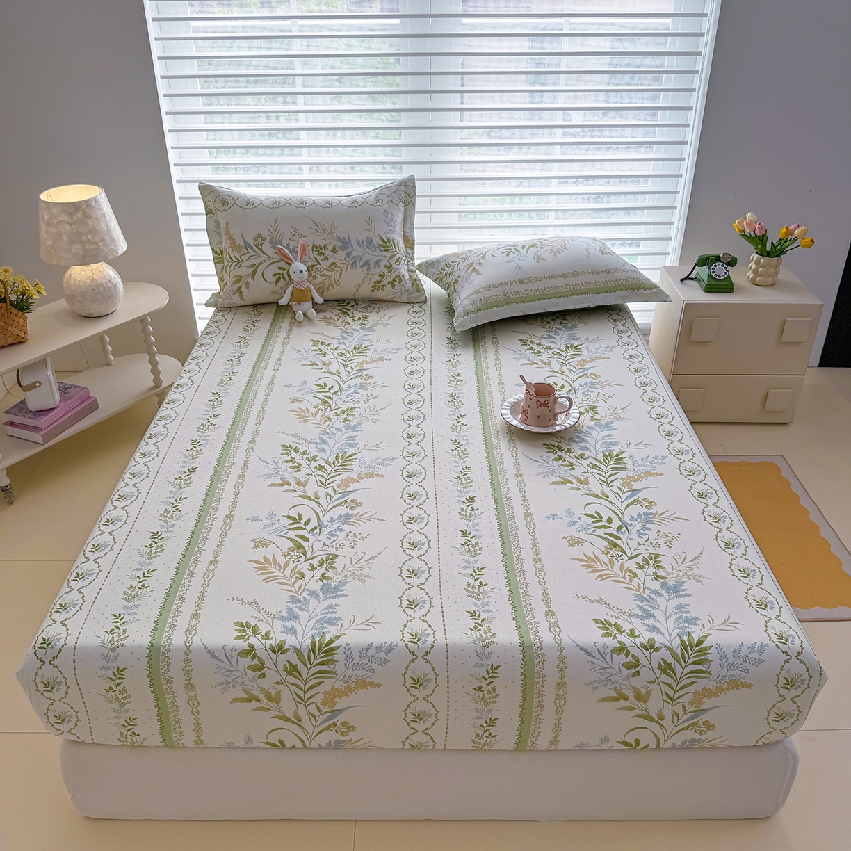 91家纺网 家纺一手货源 找家纺 （总）壹贝家纺 2026新款全棉印花床笠系列