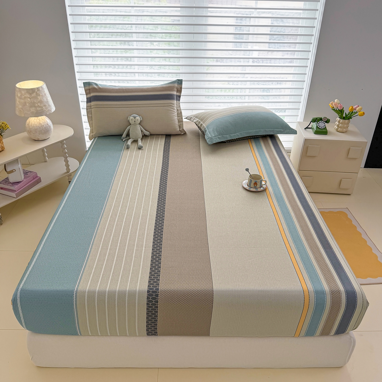 91家纺网 家纺一手货源 找家纺 （总）壹贝家纺 2026新款全棉印花床笠系列