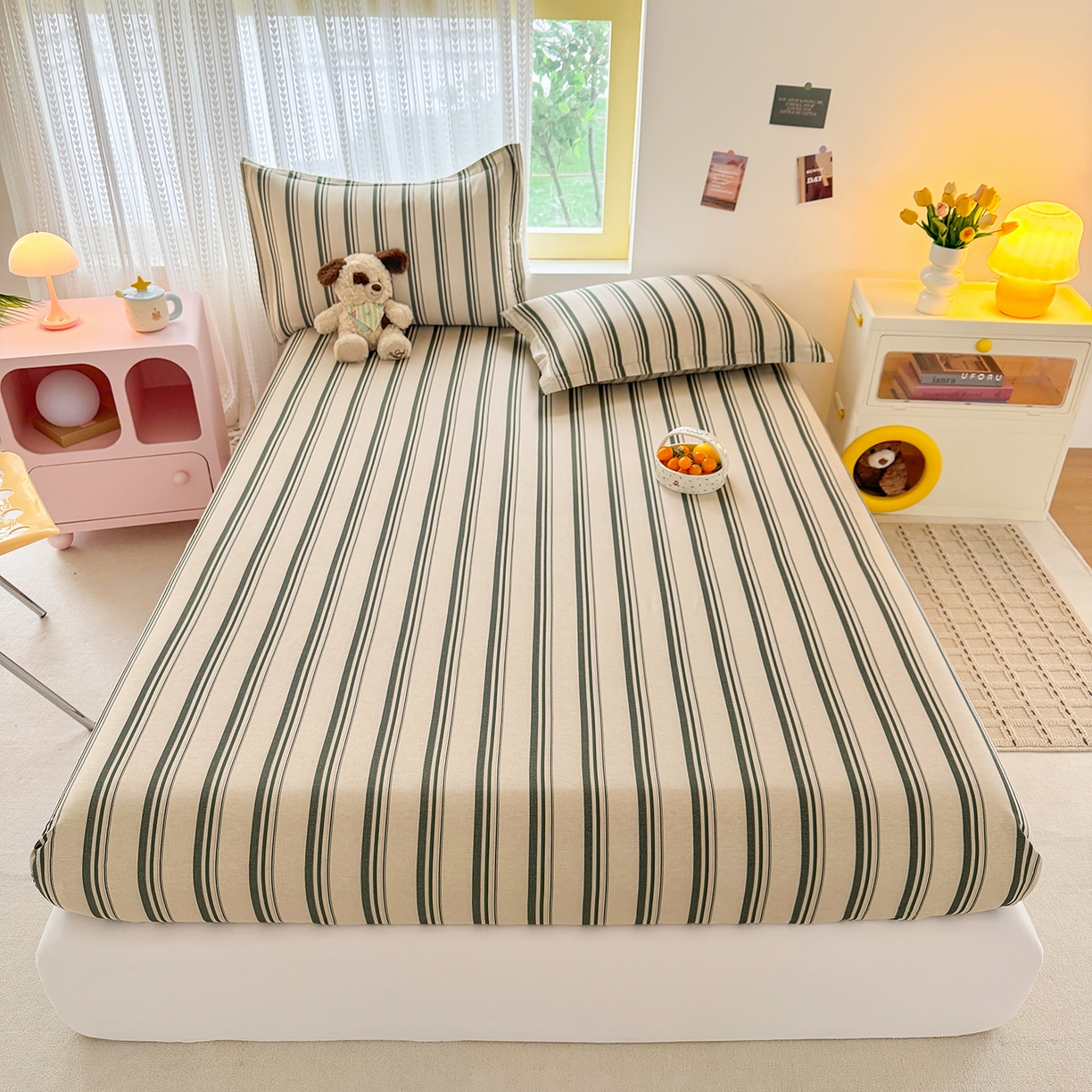 91家纺网 家纺一手货源 找家纺 （总）壹贝家纺 2026新款全棉印花床笠系列