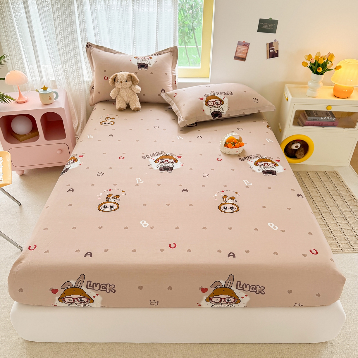 91家纺网 家纺一手货源 找家纺 （总）壹贝家纺 2026新款全棉印花床笠系列