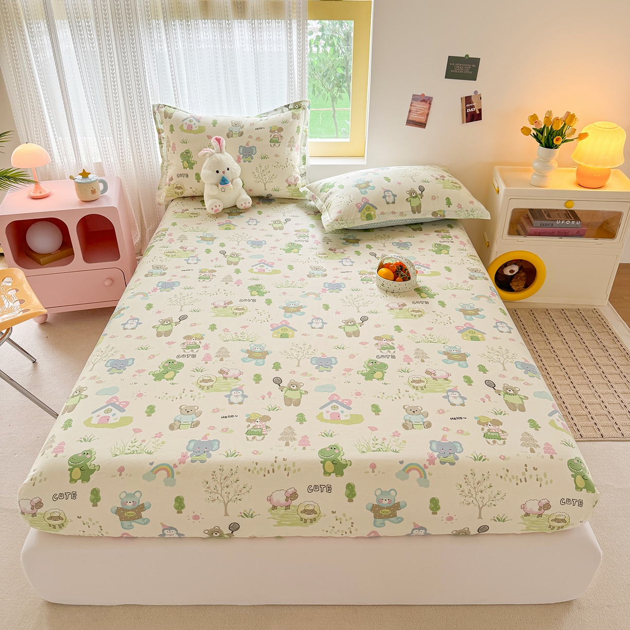 91家纺网 家纺一手货源 找家纺 （总）壹贝家纺 2026新款全棉印花床笠系列