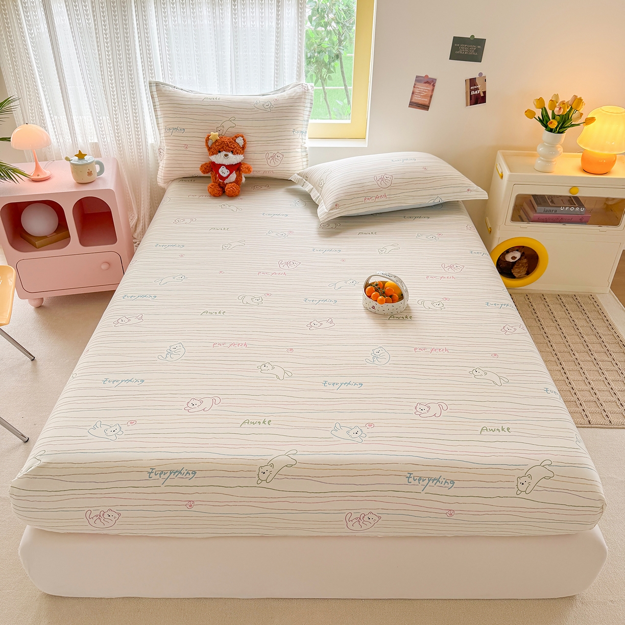 91家纺网 家纺一手货源 找家纺 （总）壹贝家纺 2026新款全棉印花床笠系列