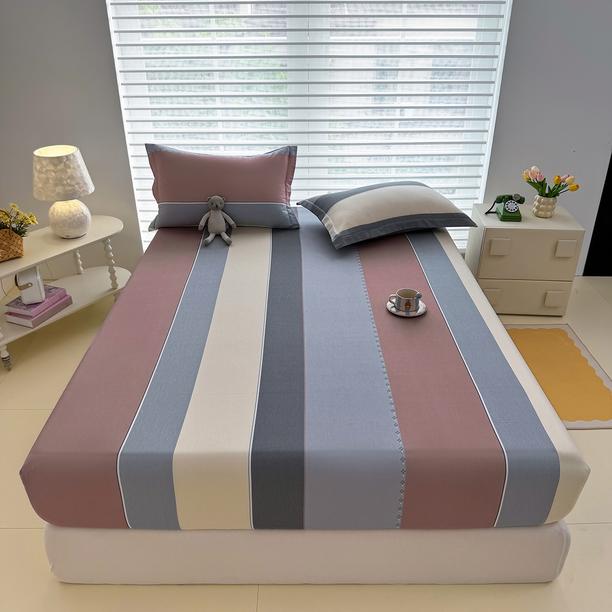 91家纺网 家纺一手货源 找家纺 （总）壹贝家纺 2026新款全棉印花床笠系列