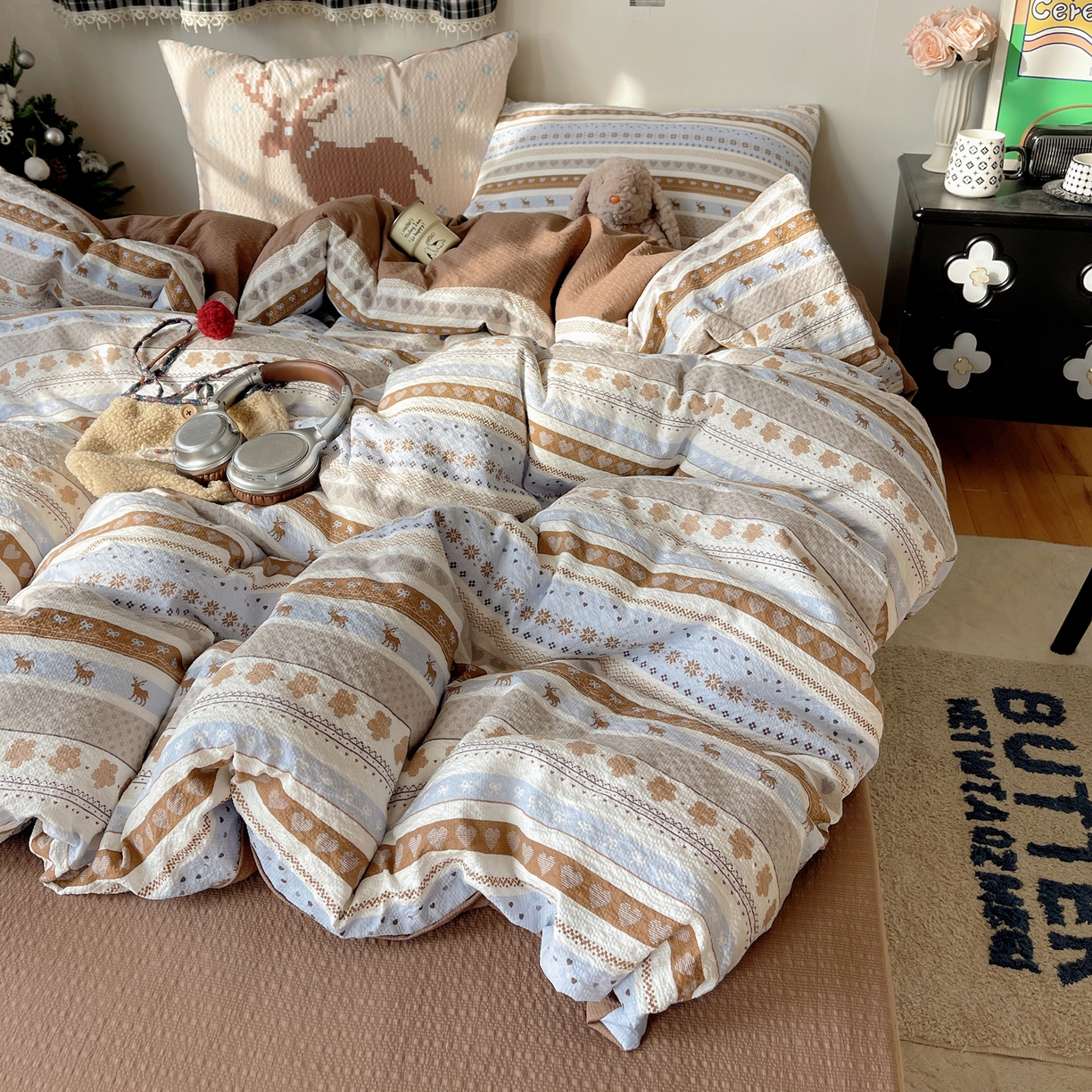 91家纺网 家纺一手货源 找家纺 （总）顾里家纺 新款冰豆豆立体提花软席床笠款