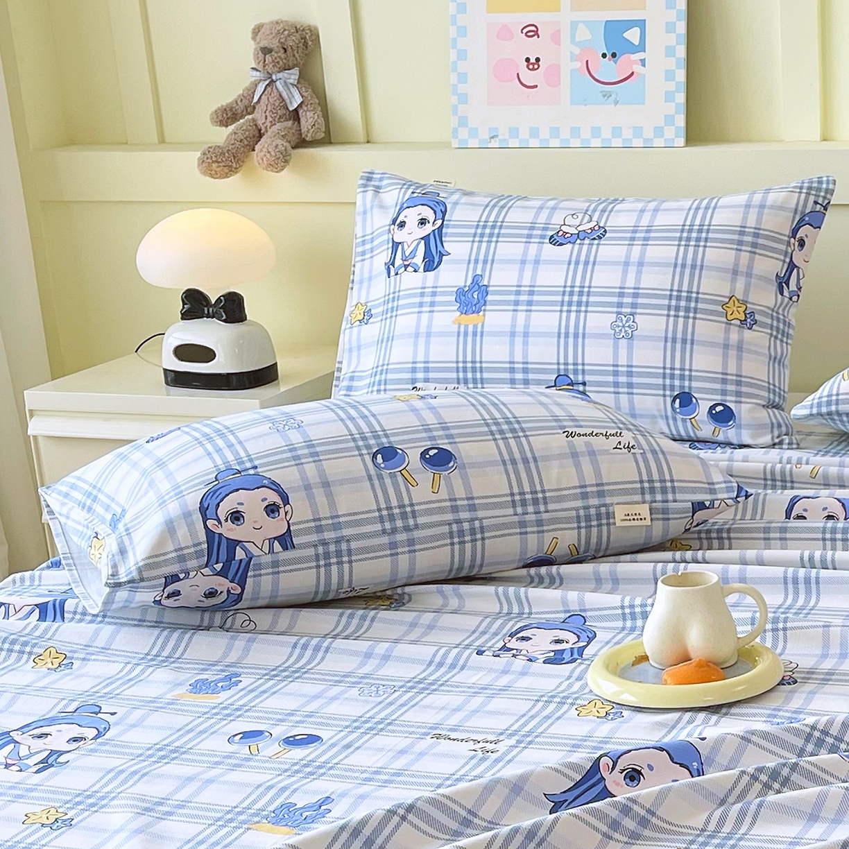 91家纺网 家纺一手货源 找家纺 （总）金鑫汇家纺 2026新款全棉老粗布单品枕套系列