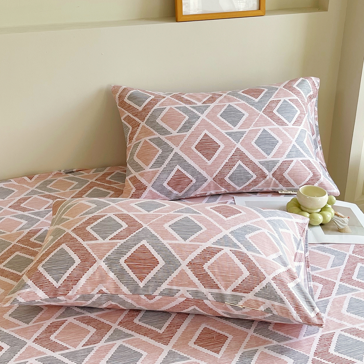 91家纺网 家纺一手货源 找家纺 （总）金鑫汇家纺 2026新款全棉老粗布单品枕套系列