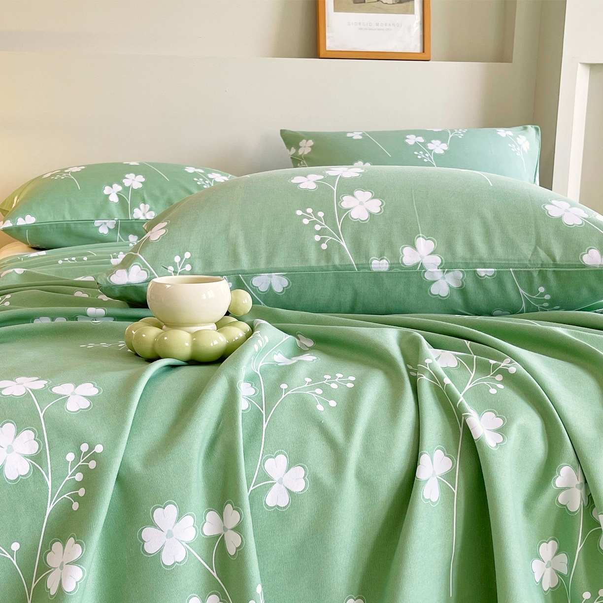 91家纺网 家纺一手货源 找家纺 金鑫汇家纺 2026新款全棉老粗布单品枕套系列 优雅田园