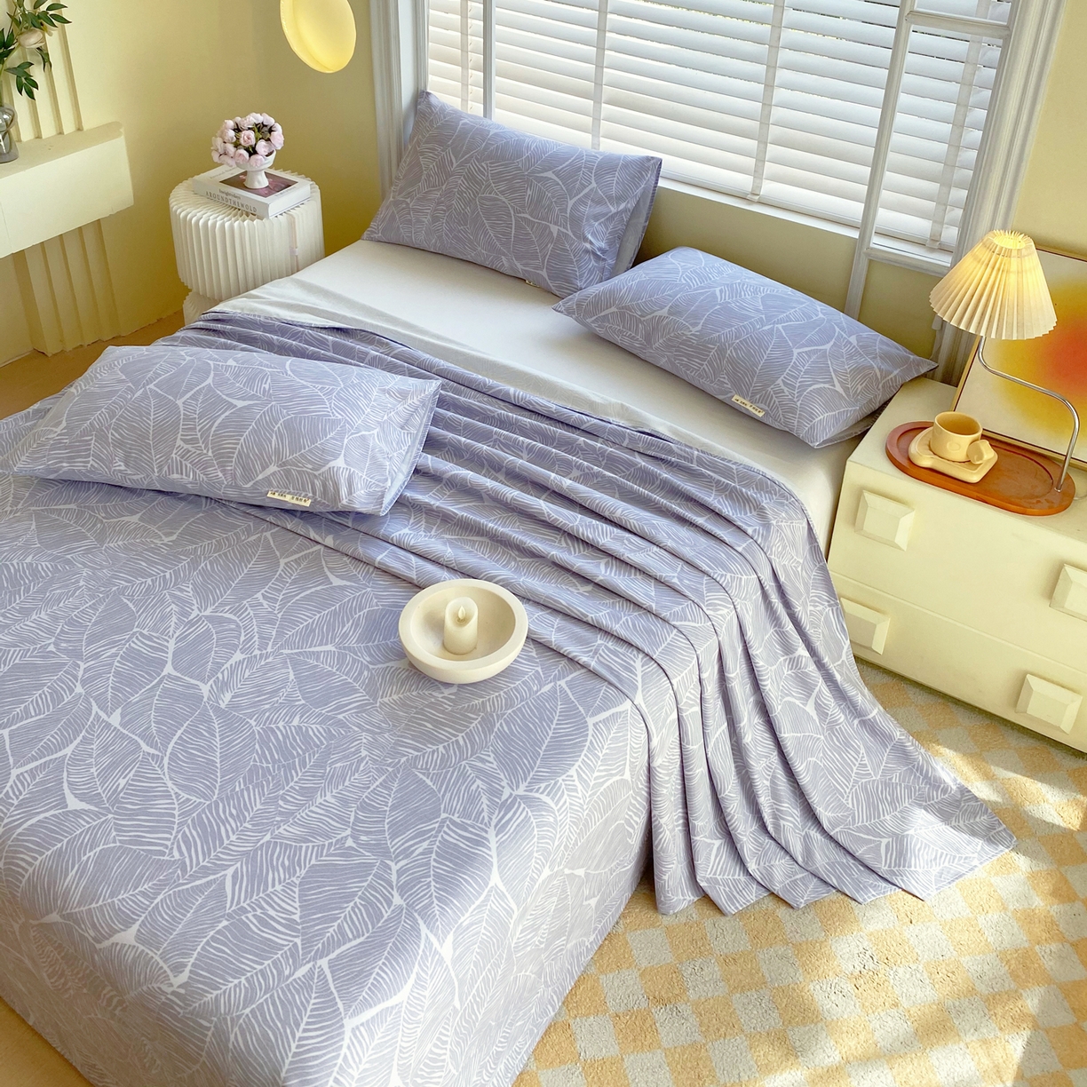 91家纺网 家纺一手货源 找家纺 金鑫汇家纺 2026新款全棉老粗布单品枕套系列 千叶