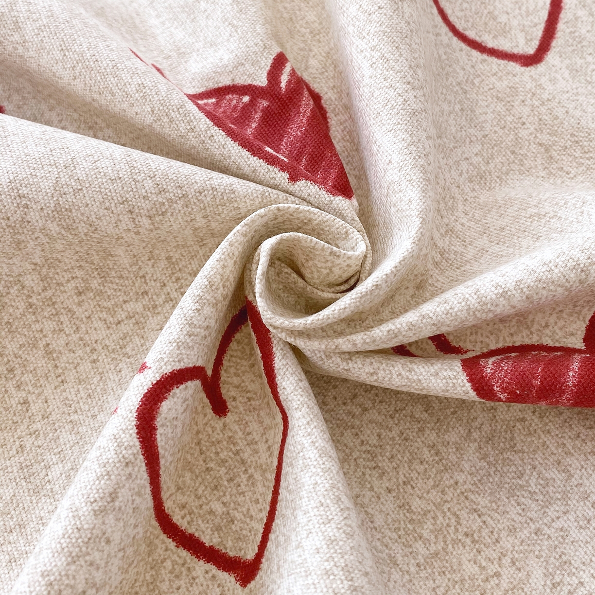 91家纺网 家纺一手货源 找家纺 金鑫汇家纺 2026新款全棉老粗布单品枕套系列 心语