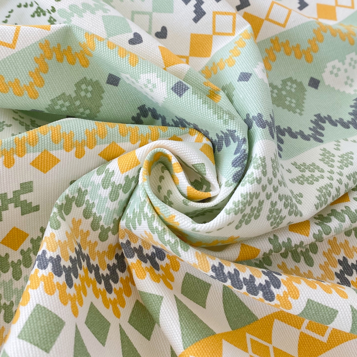 91家纺网 家纺一手货源 找家纺 金鑫汇家纺 2026新款全棉老粗布单品枕套系列 星辰-绿